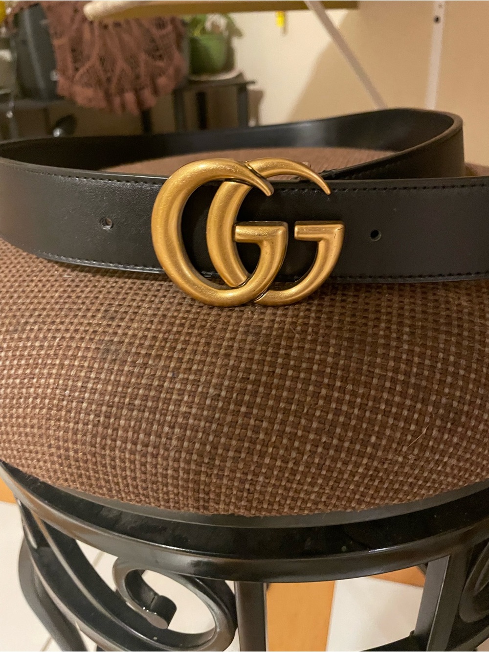 Gucci double g belt men’s size 32-34
